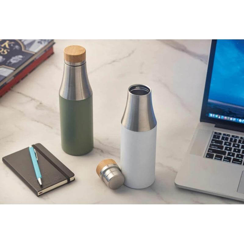 R-BREDA - CHANGE Collection Recycled Insulated Water Bottle - Grey