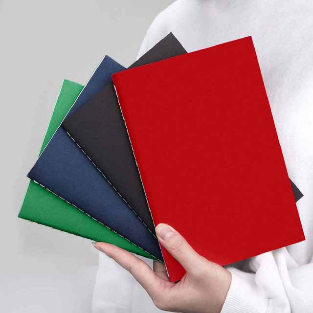 VINICA - eco-neutral A5 Notebook - Red — view 4 — MaxPrint Dubai