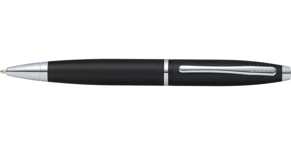 Cross Calais™ Matte Black with Polished Chrome Appointments Ballpoint Pen (Blue Ink)