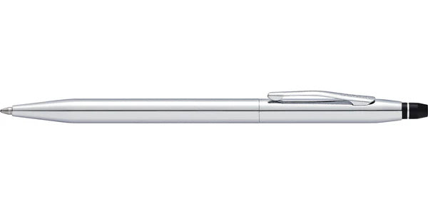 Cross Click™ Chrome Ballpoint Pen with Notebook and Cardholder Gift Set - Mocha