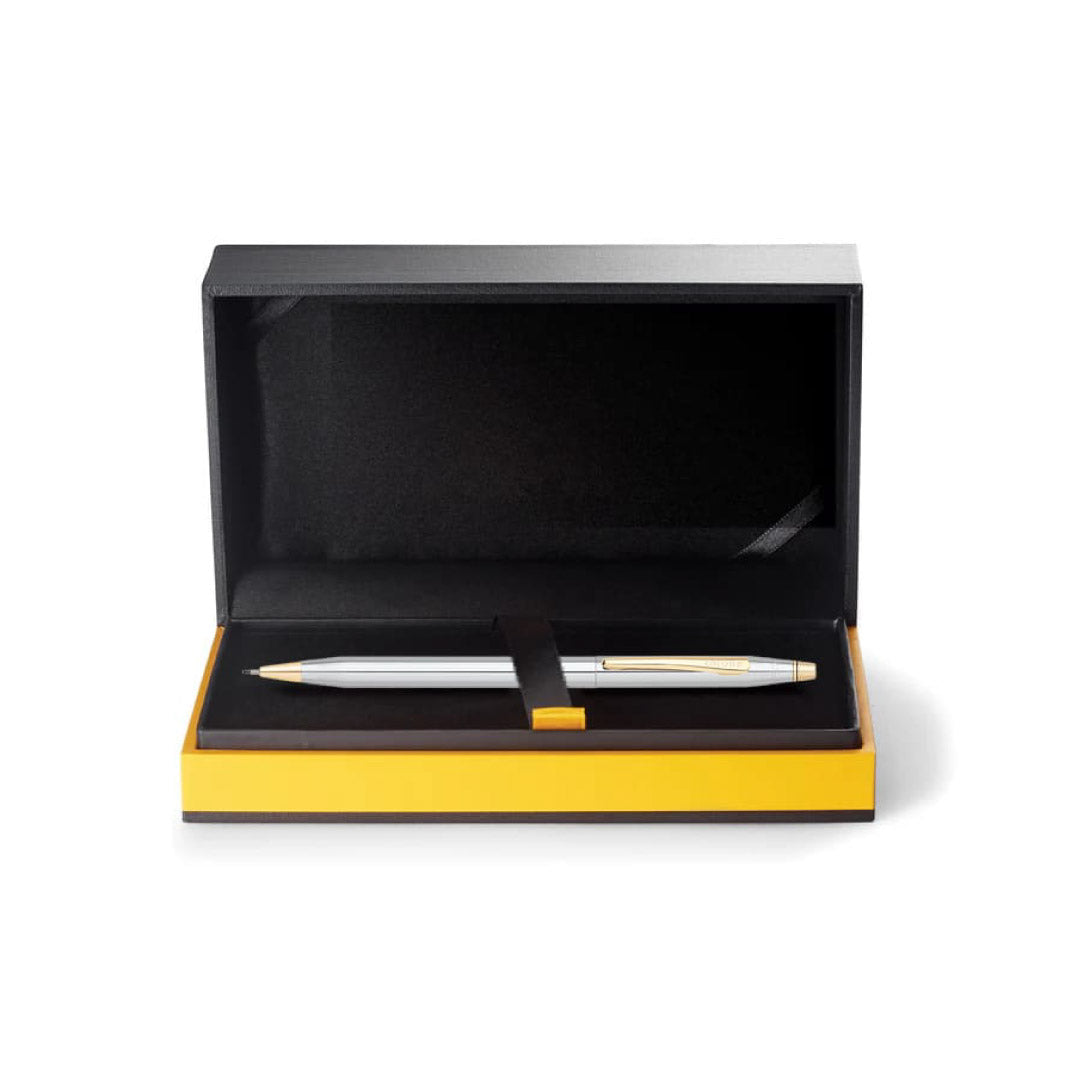 Cross Classic Century® Medalist® Chrome with 23KT Gold Plated Appointments Ballpoint Pen (Blue Ink)