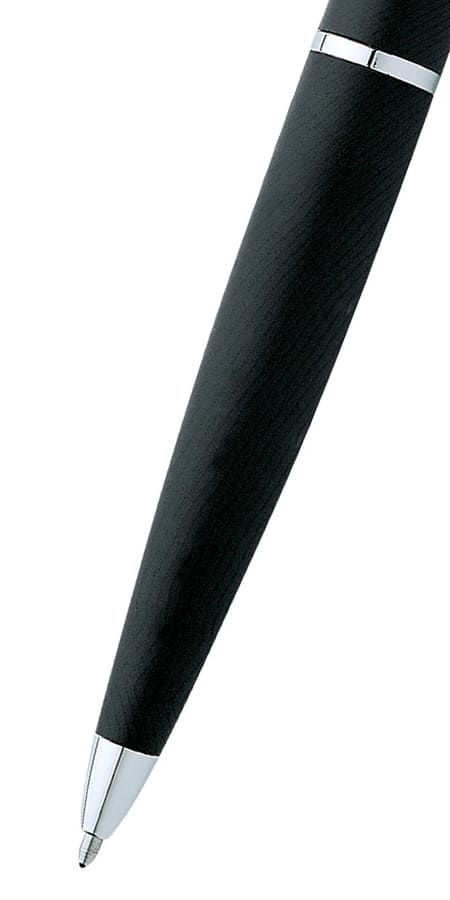 Cross ATX® Basalt Black with Polished Chrome Appointments Ballpoint Pen (Blue Ink)