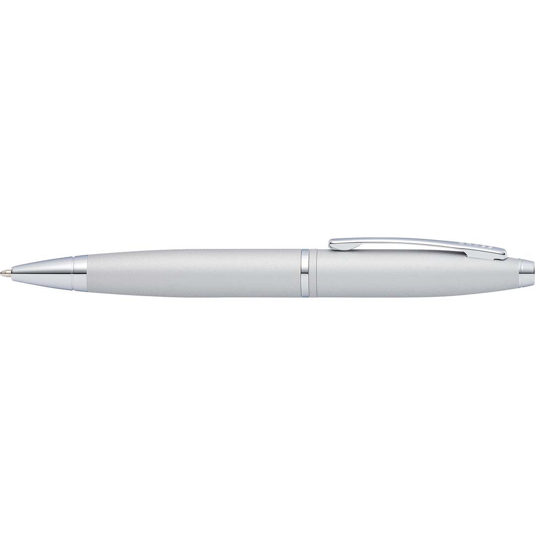 Cross Calais™ Satin Chrome with Polished Chrome Appointments Ballpoint Pen (Blue Ink)