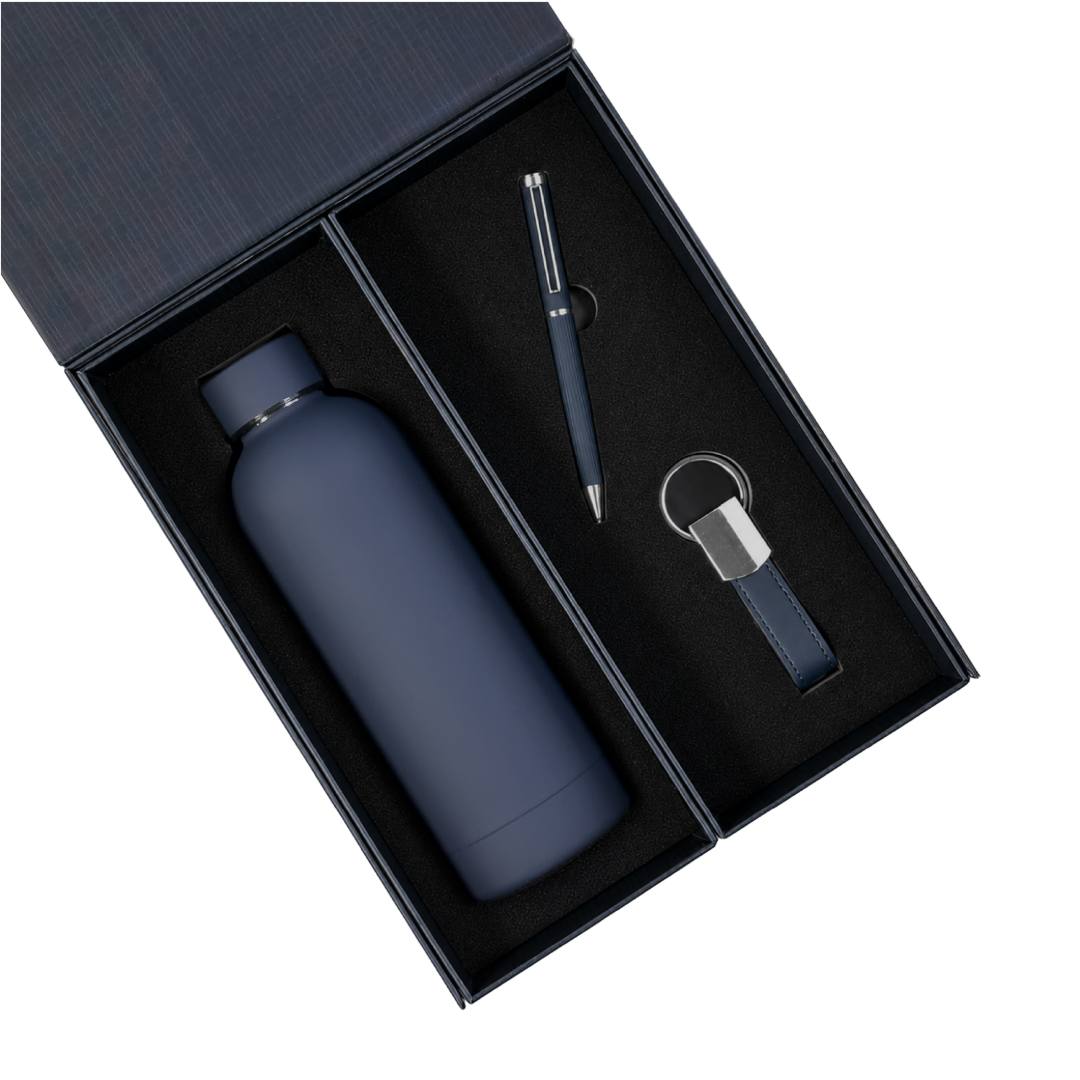 Firenze Giftology Luxeline 4pc Gift Set in Navy Blue