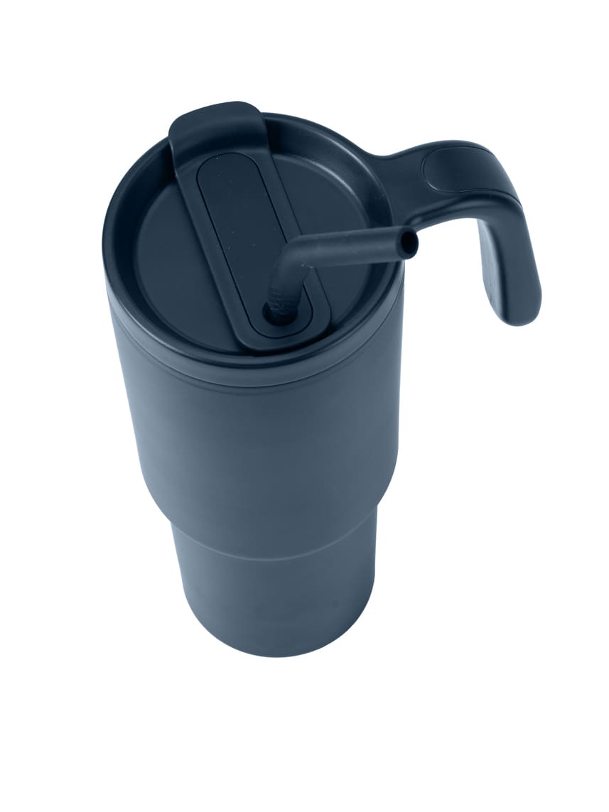 FORZA 360 - Hans Larsen Recycled Stainless Steel/PP Tumbler with 360 Branding - Navy Blue