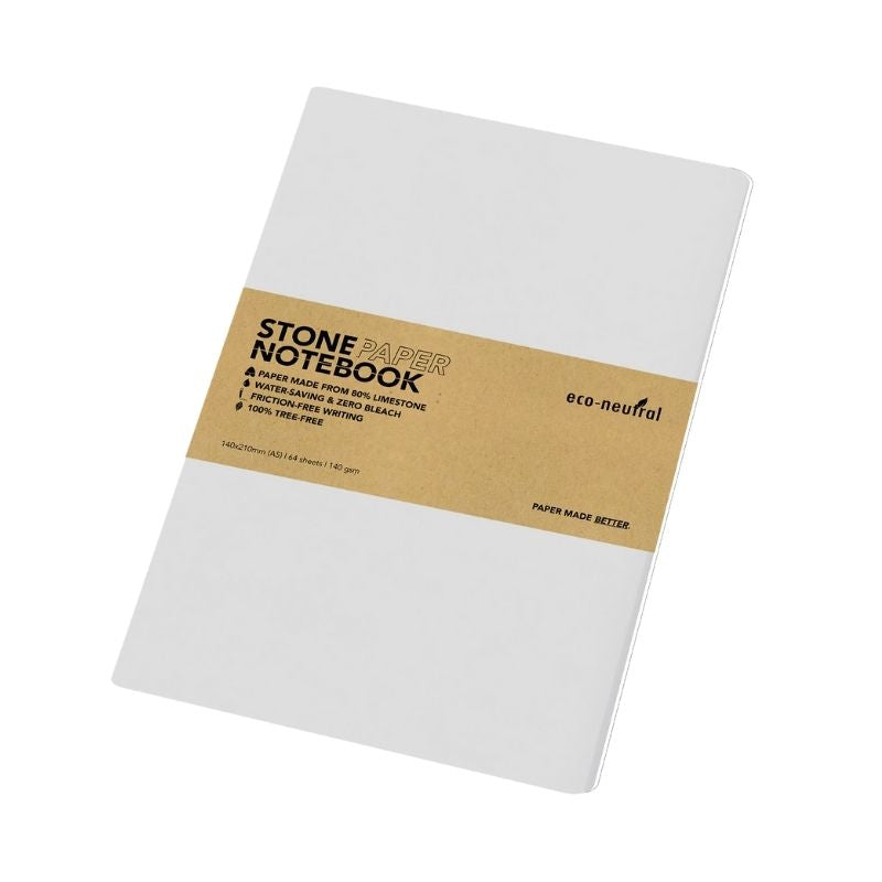 NEYA - eco-neutral Stone Paper Tree-Free Notebook - White — view 2 — MaxPrint Dubai