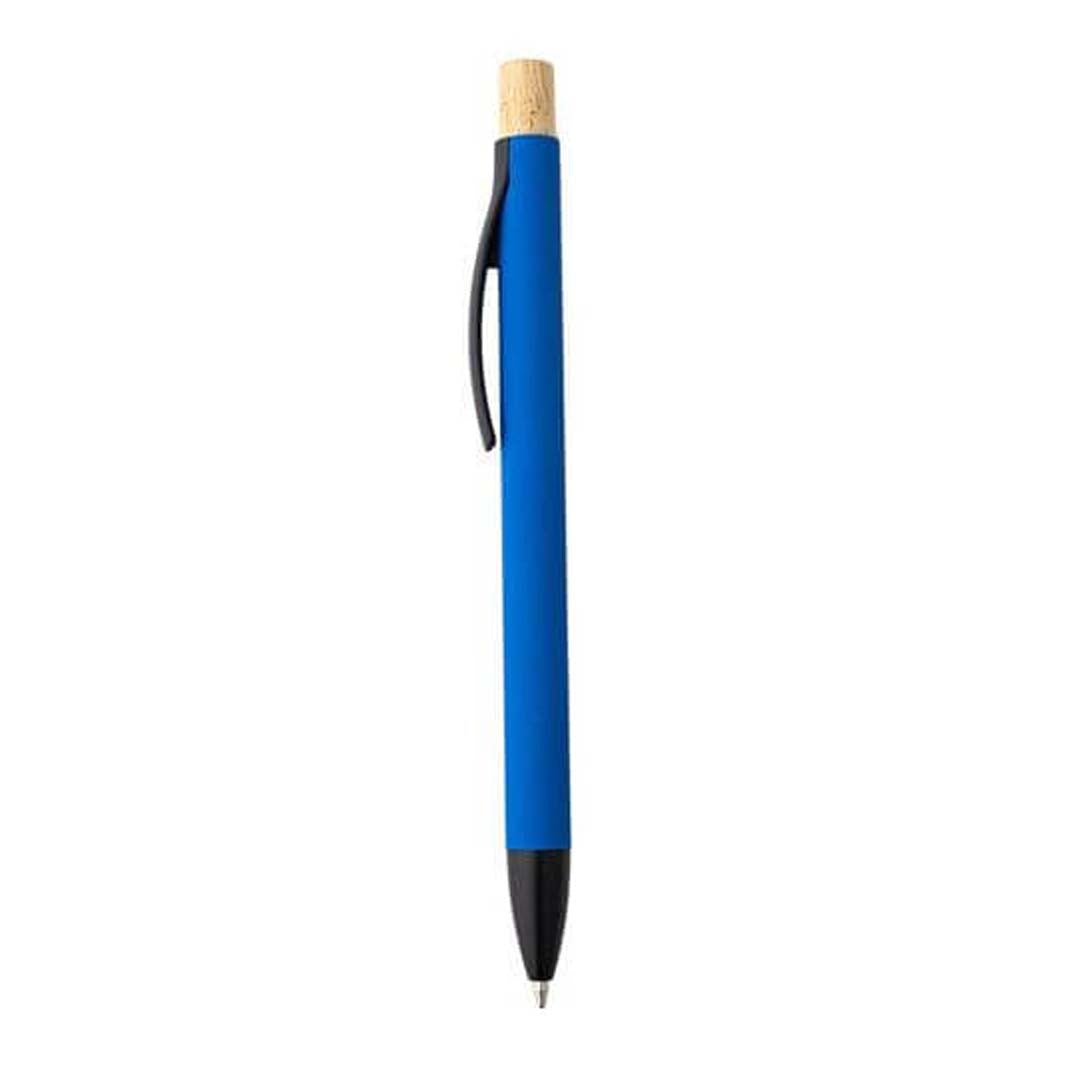 BOLT - Aluminium Push Action Ballpen - Medium Blue