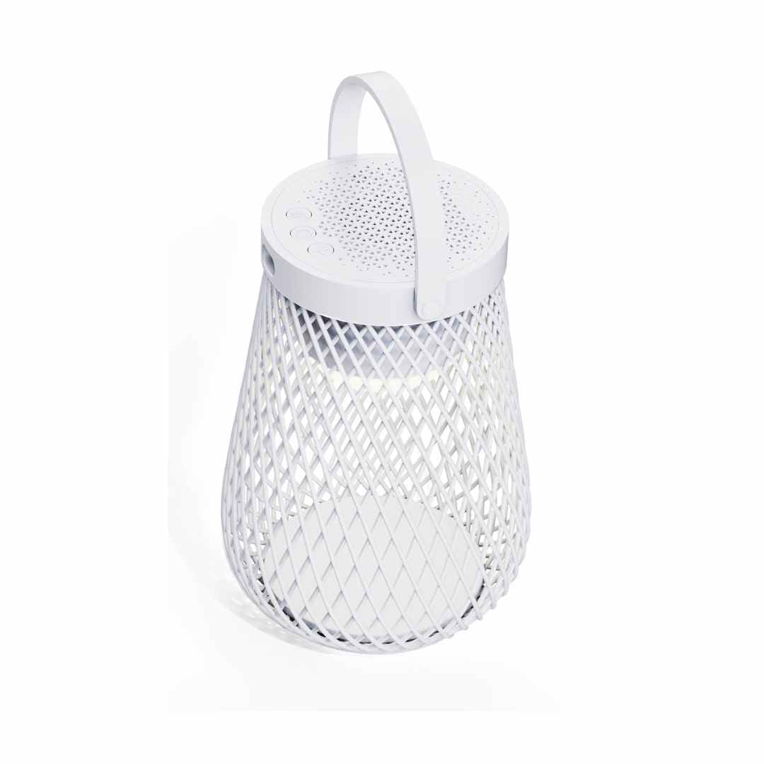 MERANO - @memorii Wireless Speaker Lantern - White — view 2 — MaxPrint Dubai