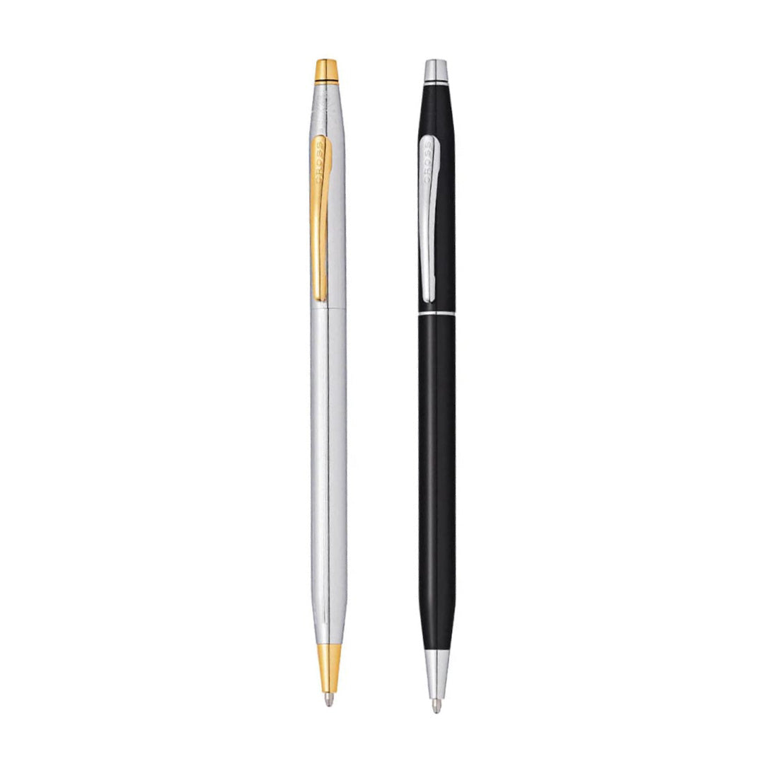 Cross Classic Century® Medalist® Chrome with 23KT Gold Plated Appointments Ballpoint Pen (Blue Ink)