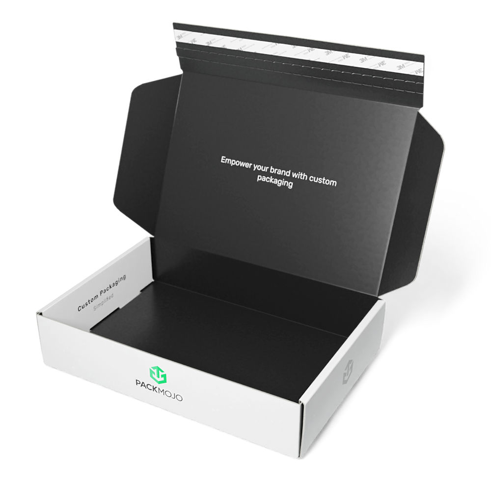 100 Custom Box – 35x25x10cm, 400gsm Food Board, Black Print