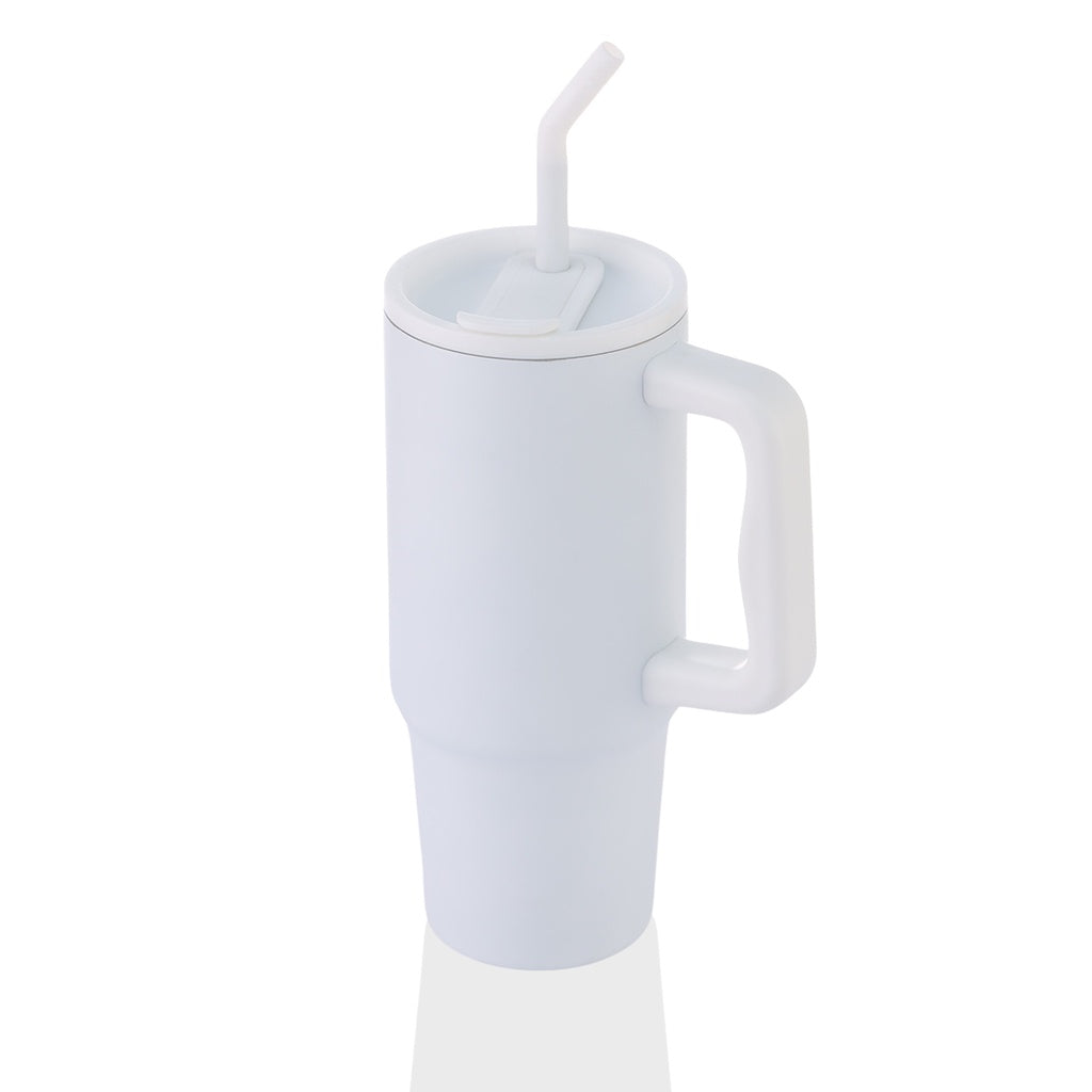 BERN Recycled Stainless Steel Tumbler with Reusable Straw