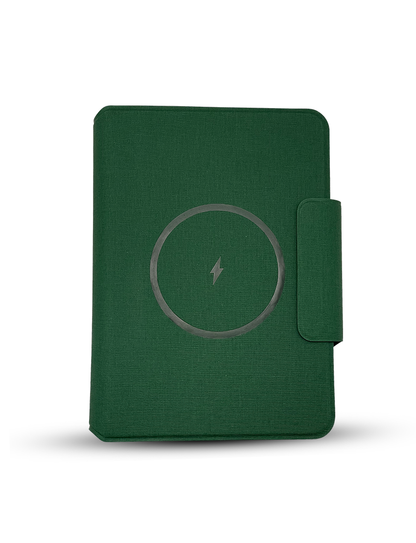 Power Note With Flap — Wireless Charging Notebook