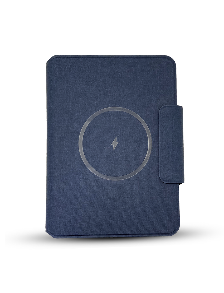 Power Note With Flap — Wireless Charging Notebook