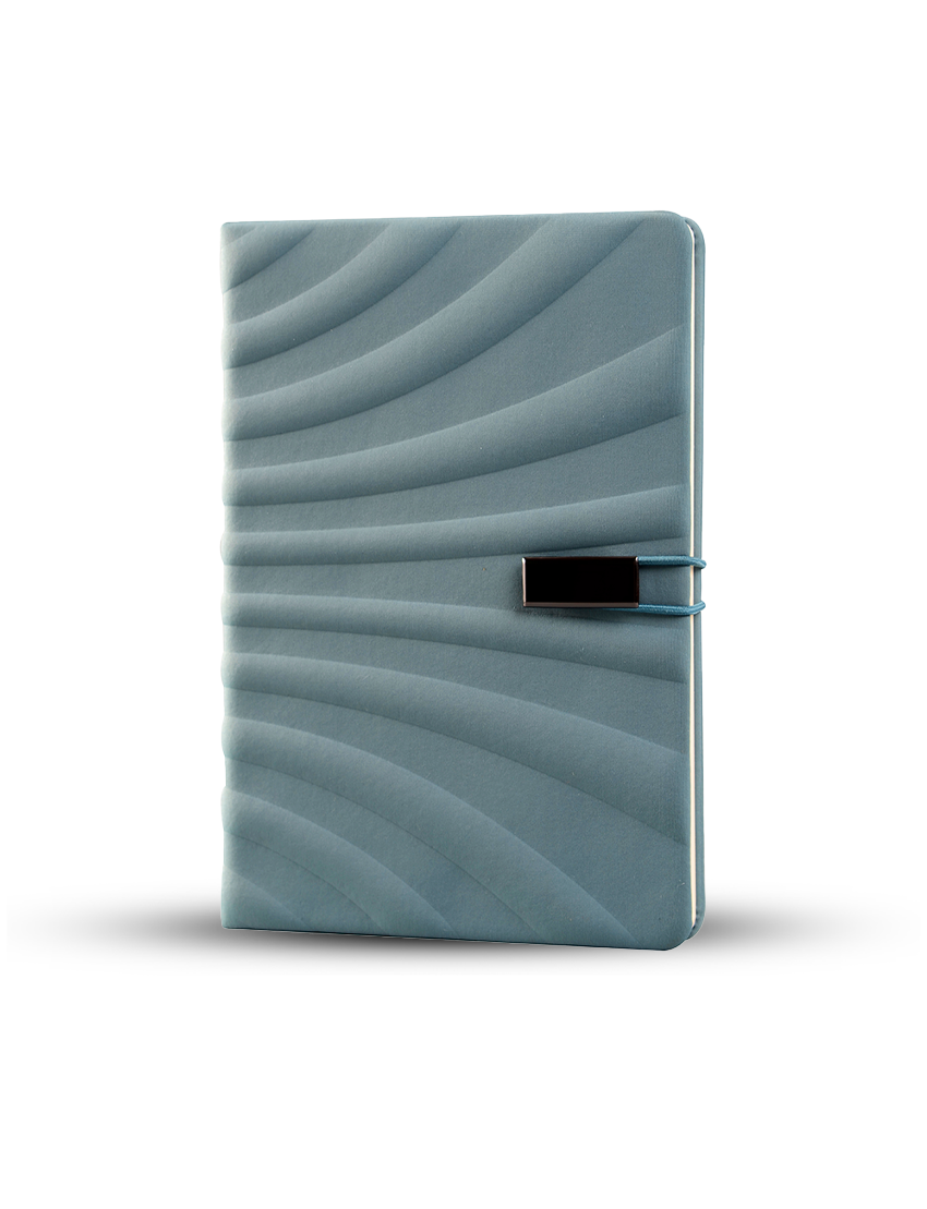 Sophi Note — A5 Notebook with Wavy Design and Elastic Closure