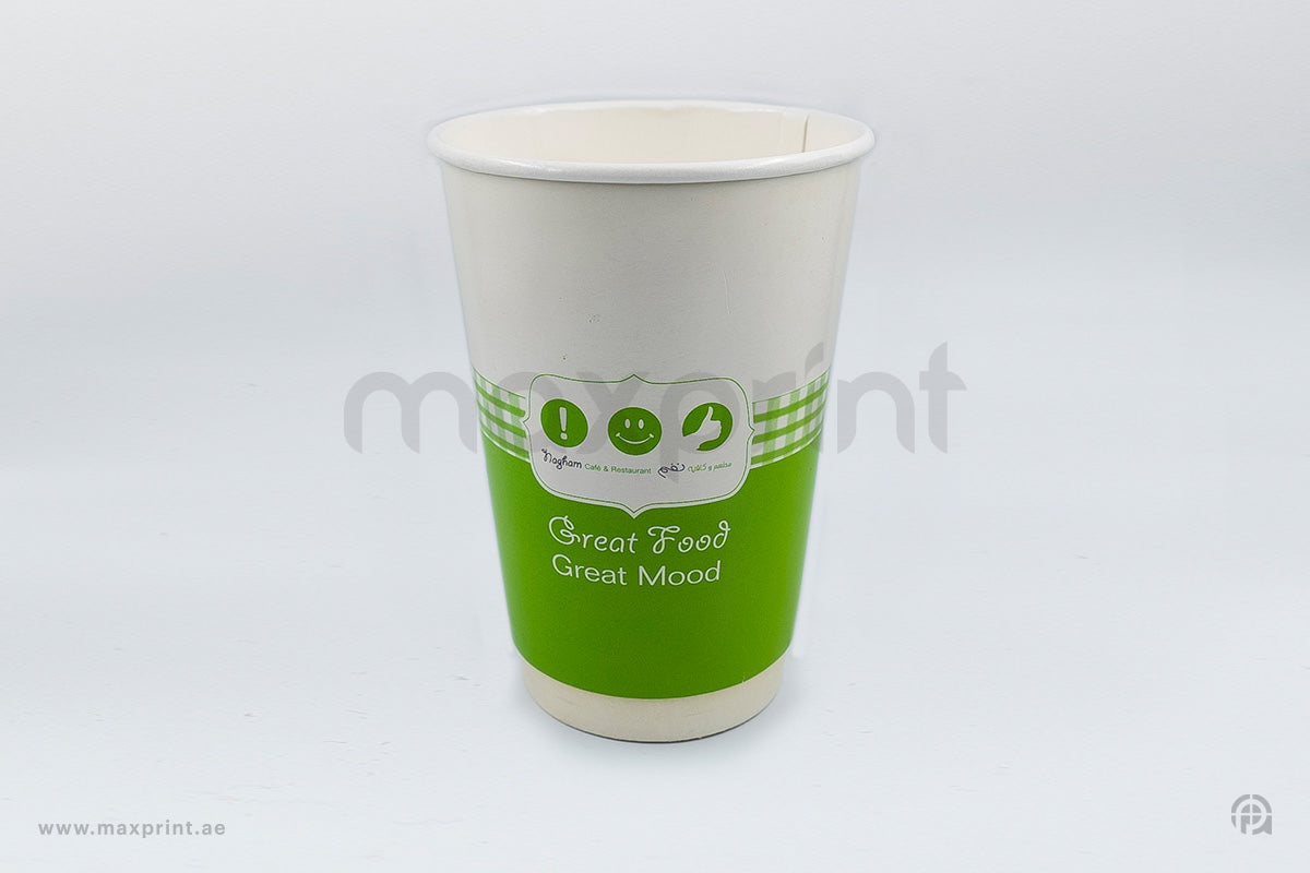 1000 Paper Cups Double Wall 16 oz