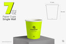 2000 Paper Cups Single Wall 7 oz