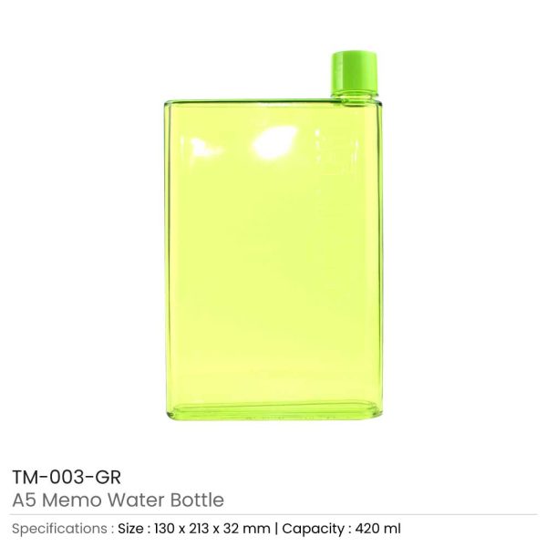 60 A5 Memo Water Bottles