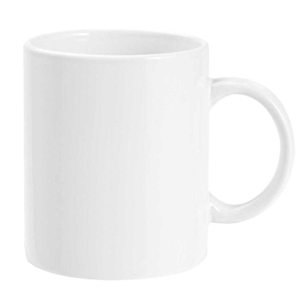 50 White Ceramic Mugs