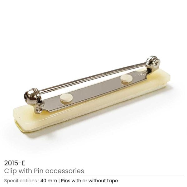 50 Badge Clip with Pin