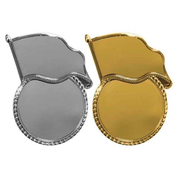 50 Flag Metal Badges