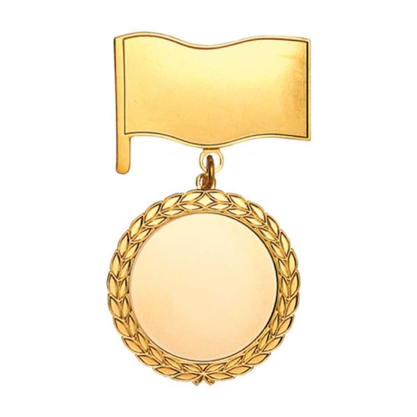 50 Flag and Medal Badges