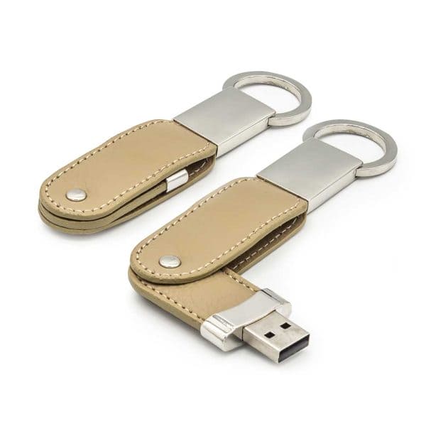 50 Leather Key Chain USB Flash - 16 GB