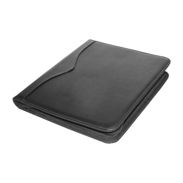 50 Leather Portfolio with Zipper and Calculator
