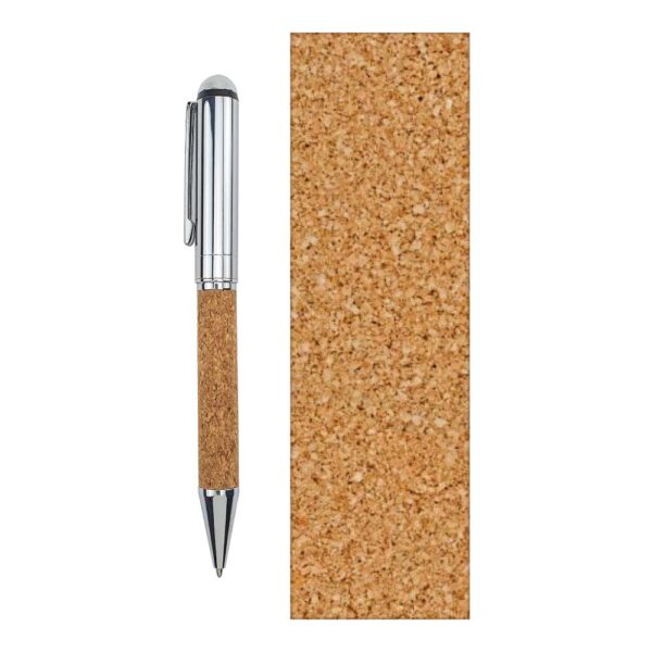 50 Metal Pen with Cork Barrel and Box