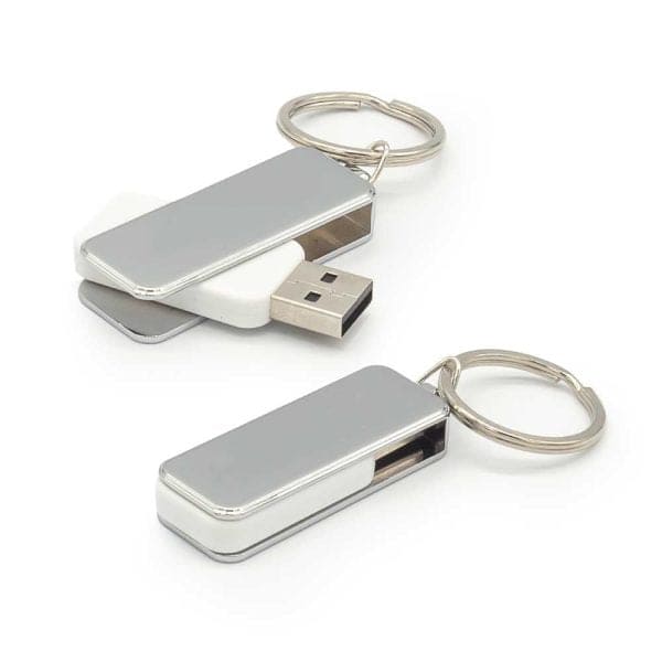 50 Metal Swivel USB with Key Holder - 16 GB