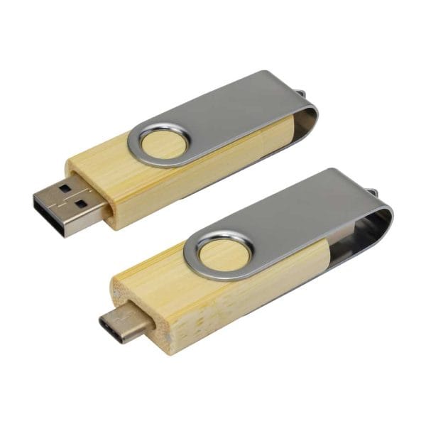 50 OTG Bamboo Swivel USB 32GB