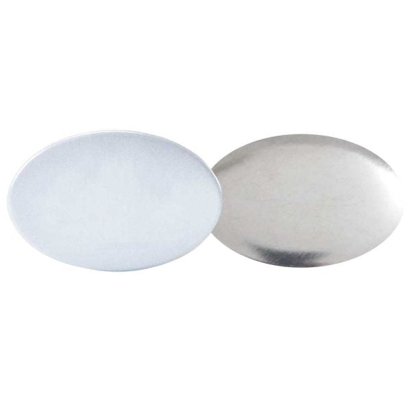 50 Oval Button Badges - Plastic