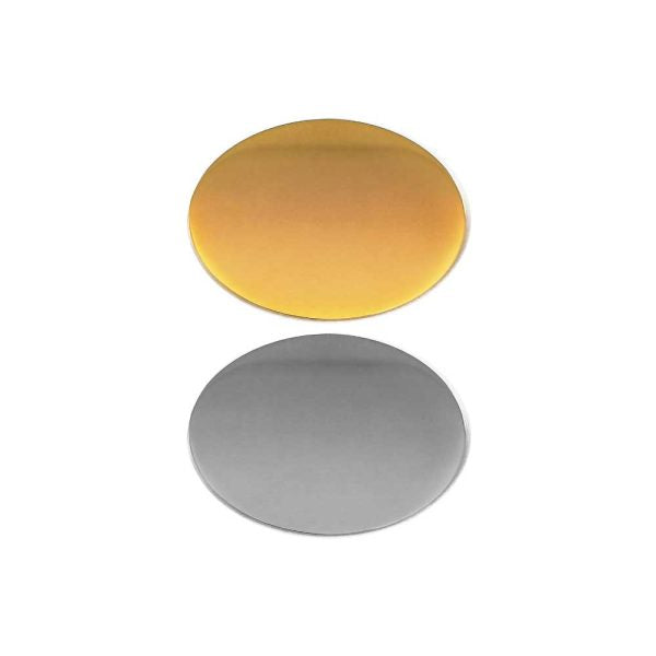 50 Oval Flat Metal Badges