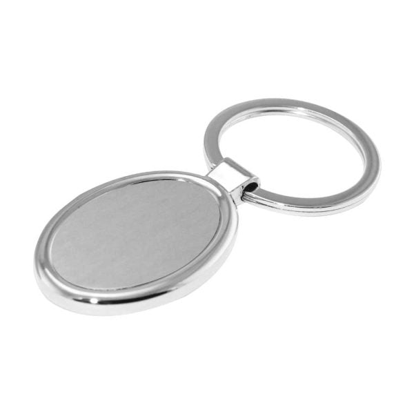 50 Oval Metal Keychains