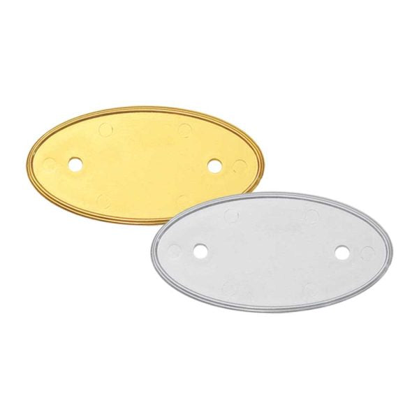 50 PVC Injected Oval Name Badges