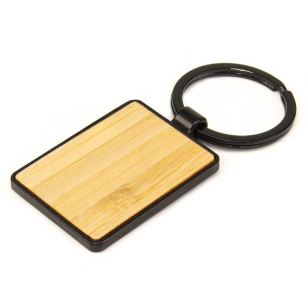 50 Metal Key Chain with Bamboo