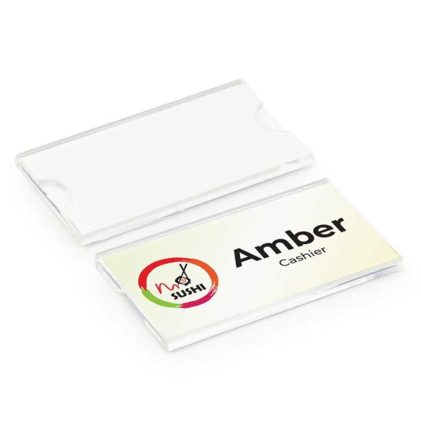 50 Reusable Acrylic Name Badges