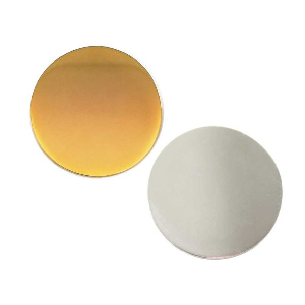 50 Round Flat Metal Badges