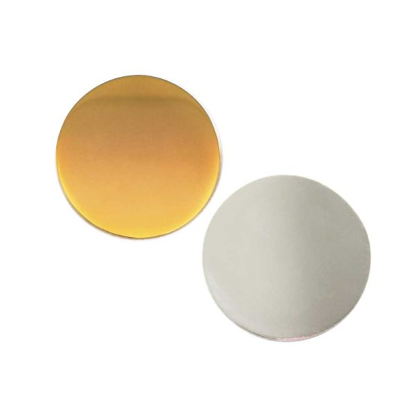 50 Round Flat Metal Badges