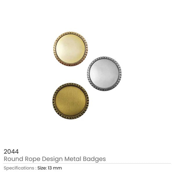 50 Round Rope Design Logo Badges