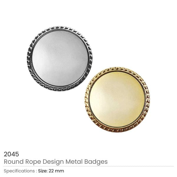 50 Round Rope Design Logo Badges