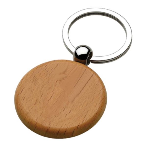 50 Round Wooden Keychains