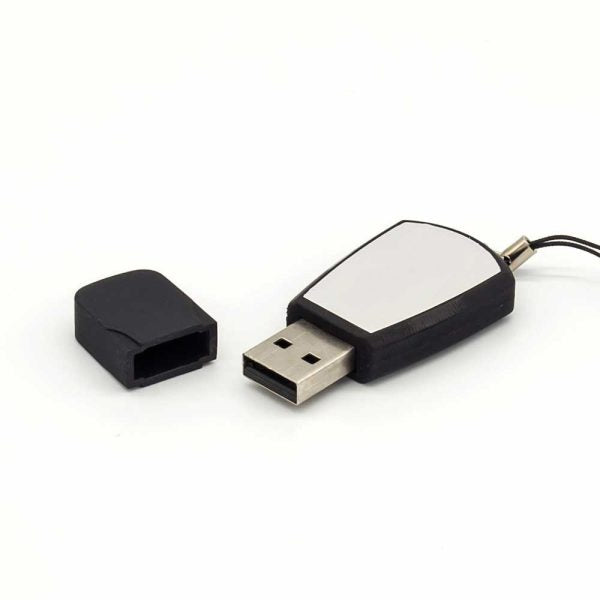 50 Black Rubberized USB Flash - 8 GB