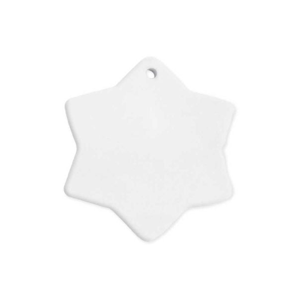 50 Snowflake Ceramic Ornaments