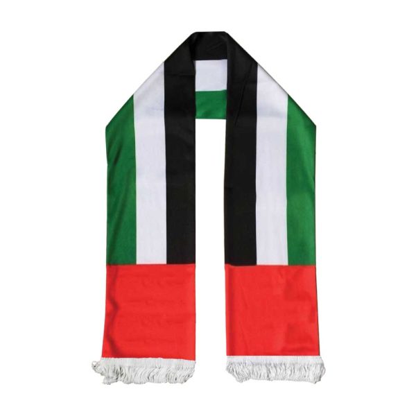50 UAE Flag Satin Scarfs