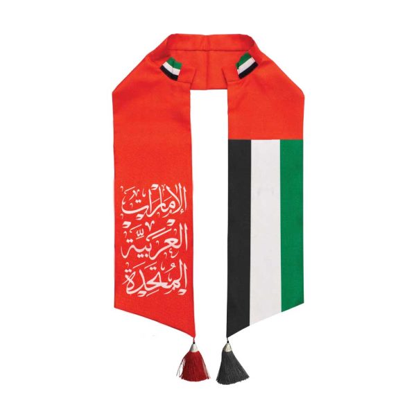 50 UAE Flag Satin Scarf