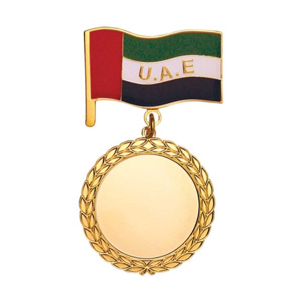 50 UAE Flag and Medal Badges