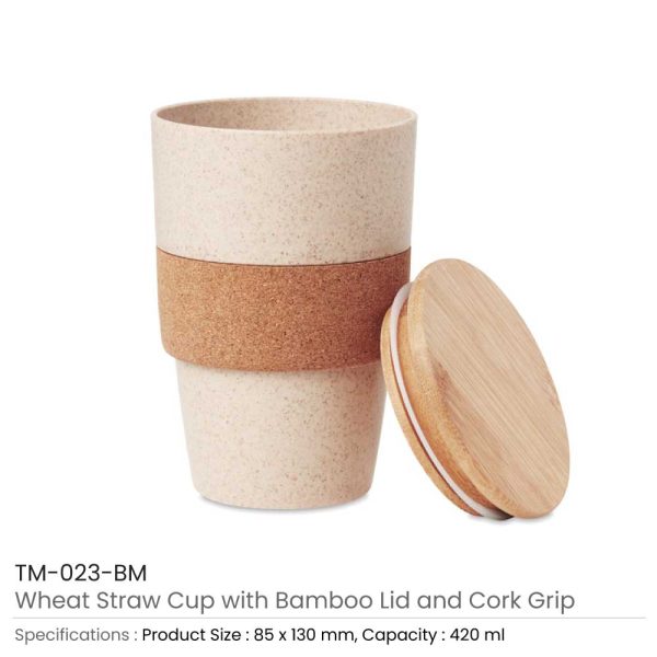 50 Wheat Straw Cups