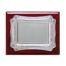 1 Wooden Plaques with Silver Spanish Plate