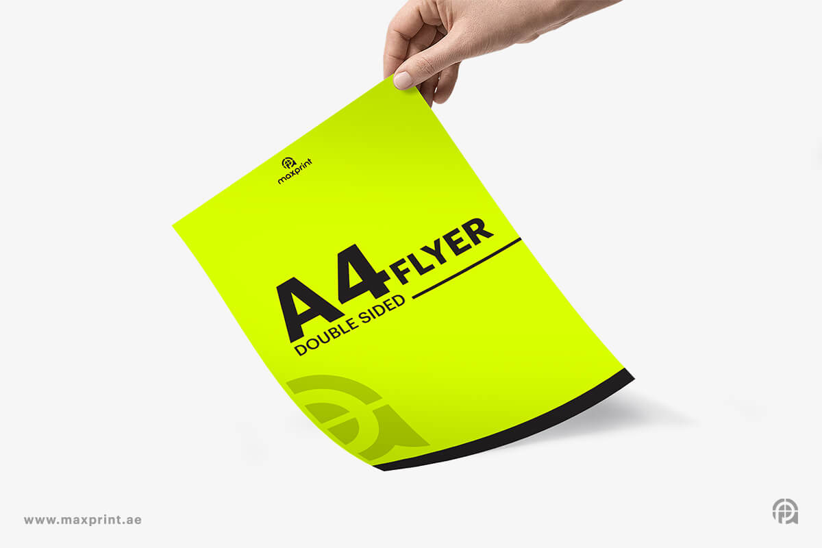 2000 Flyers A4 Real Size, 170 GSM Glossy Paper