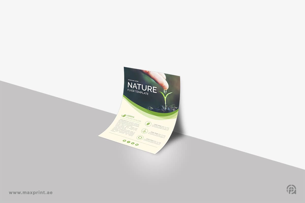 500 Flyers A6 Real Size, 170 GSM, Glossy Paper
